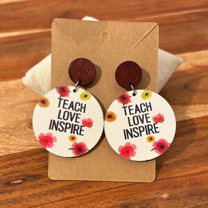 Teach Love‎ Inspire Earrings